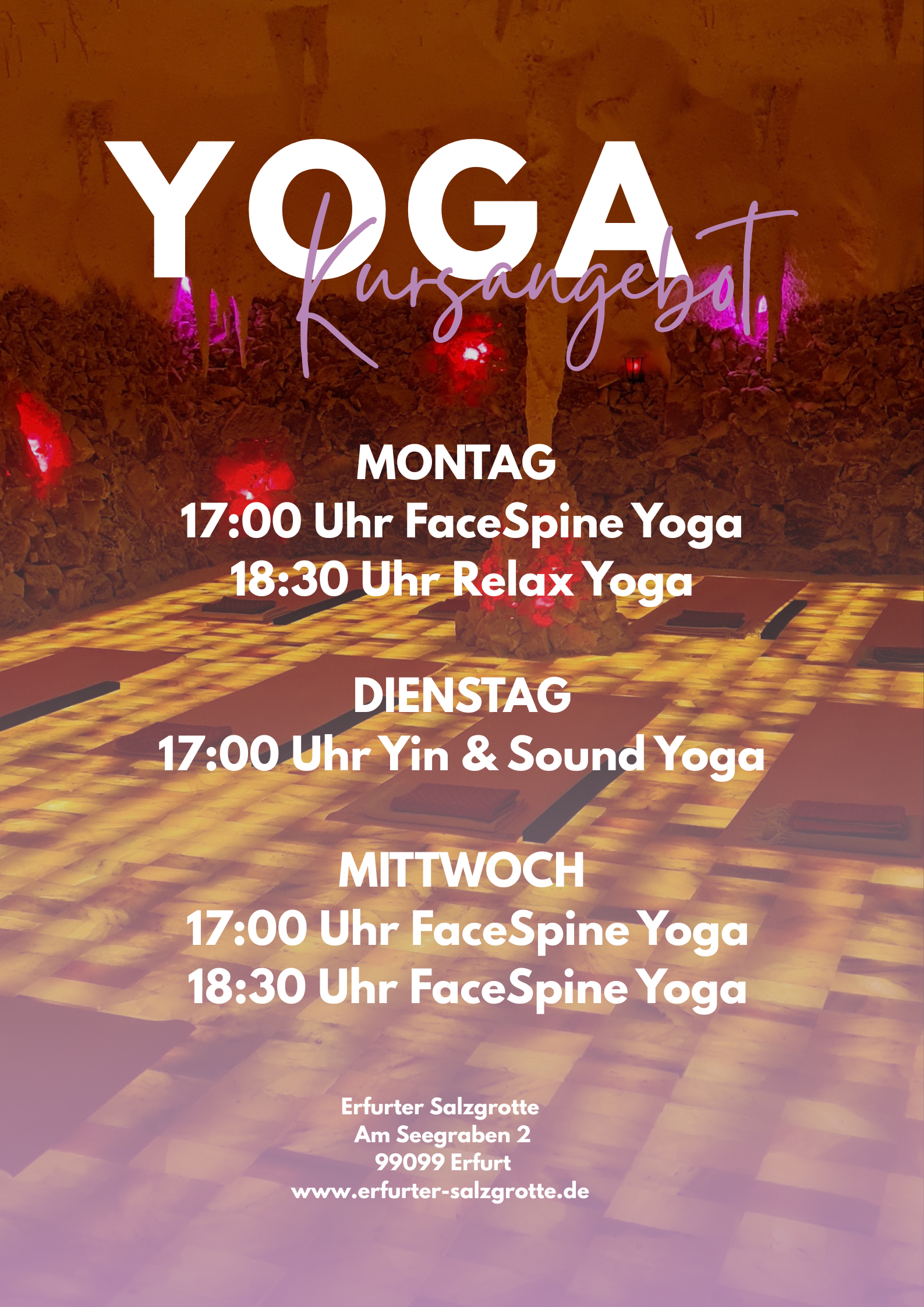 Yoga Termine Zeiten